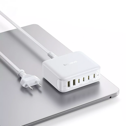 Baseus EnerFill FH21 Oplaadstation, 120W, 2 x USB-A - 4 x USB-C, Wit E0120T01
