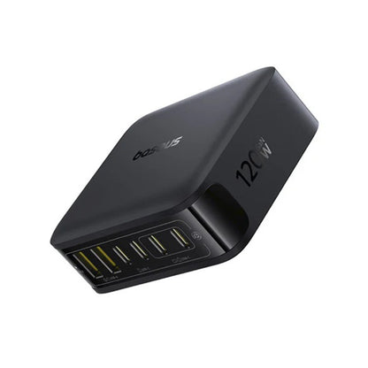 Baseus EnerFill FH21 Oplaadstation, 120W, 3.25A, 2 x USB-A - 4 x USB-C, Zwart E0120T00