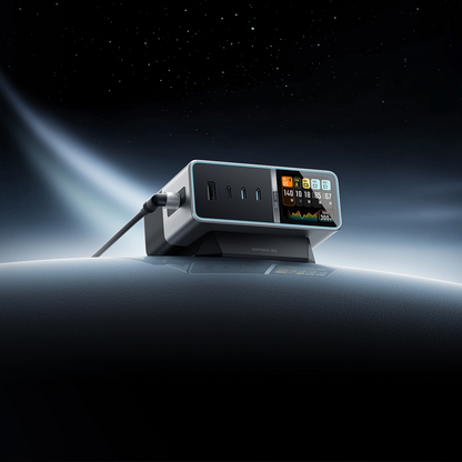 Ladegerät Station Cuktech TA3005U, 300W, 1 x DC - 1 x USB-A - 3 x USB-C, Grau