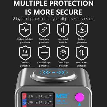 Ladestation MaAnt DianBa No.2 QI, 300W, 3A, 3 x USB-C - 9 x USB-A, Grau