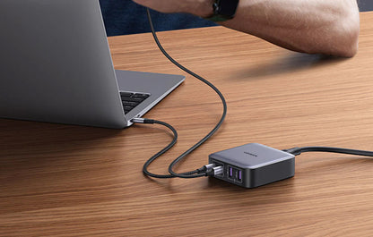 Chargeur Station UGREEN CD327 Nexode, 65W, 3.25A, 2 x USB-A - 2 x USB-C, Noir