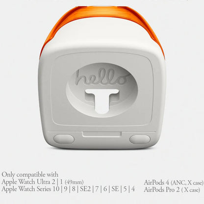 Spigen C1 Classic Houder voor Draadloze Apple Watch Series Oplader, Oranje