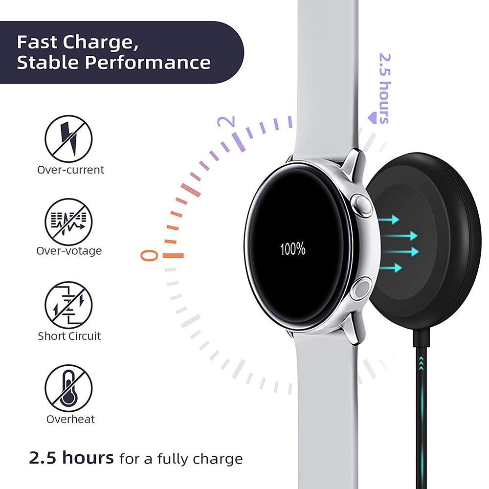 Wireless-Ladegerät Techsuit TSC11 für Samsung Galaxy Watch Series, USB-A, Schwarz