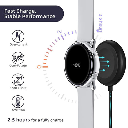 Wireless-Ladegerät Techsuit TSC11 für Samsung Galaxy Watch Series, USB-A, Schwarz
