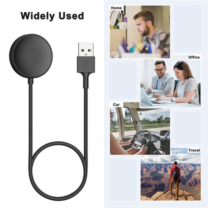 Draadloze Oplader Techsuit TSC12 voor Samsung Galaxy Watch Series, USB-A, Zwart