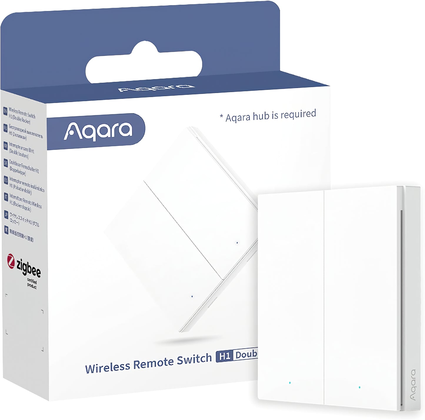 Interrupteur AQARA H1 (double bascule), Wi-Fi