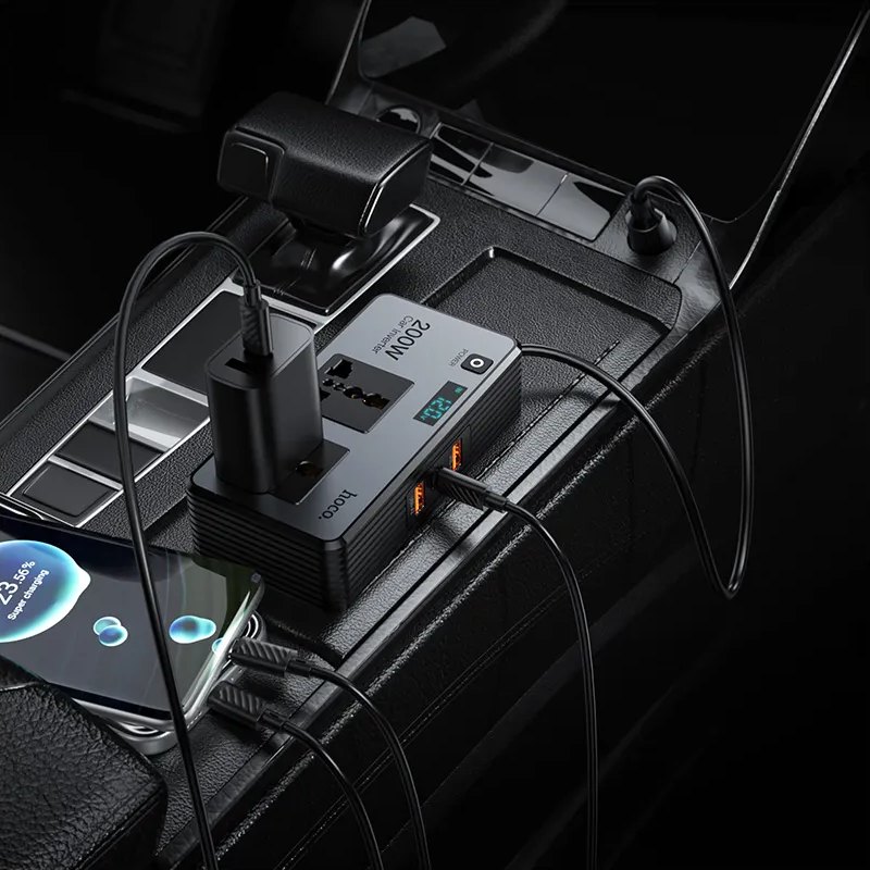 Inverseur électrique automobile HOCO Z66, 200W