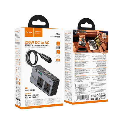 Inverseur électrique automobile HOCO Z66, 200W
