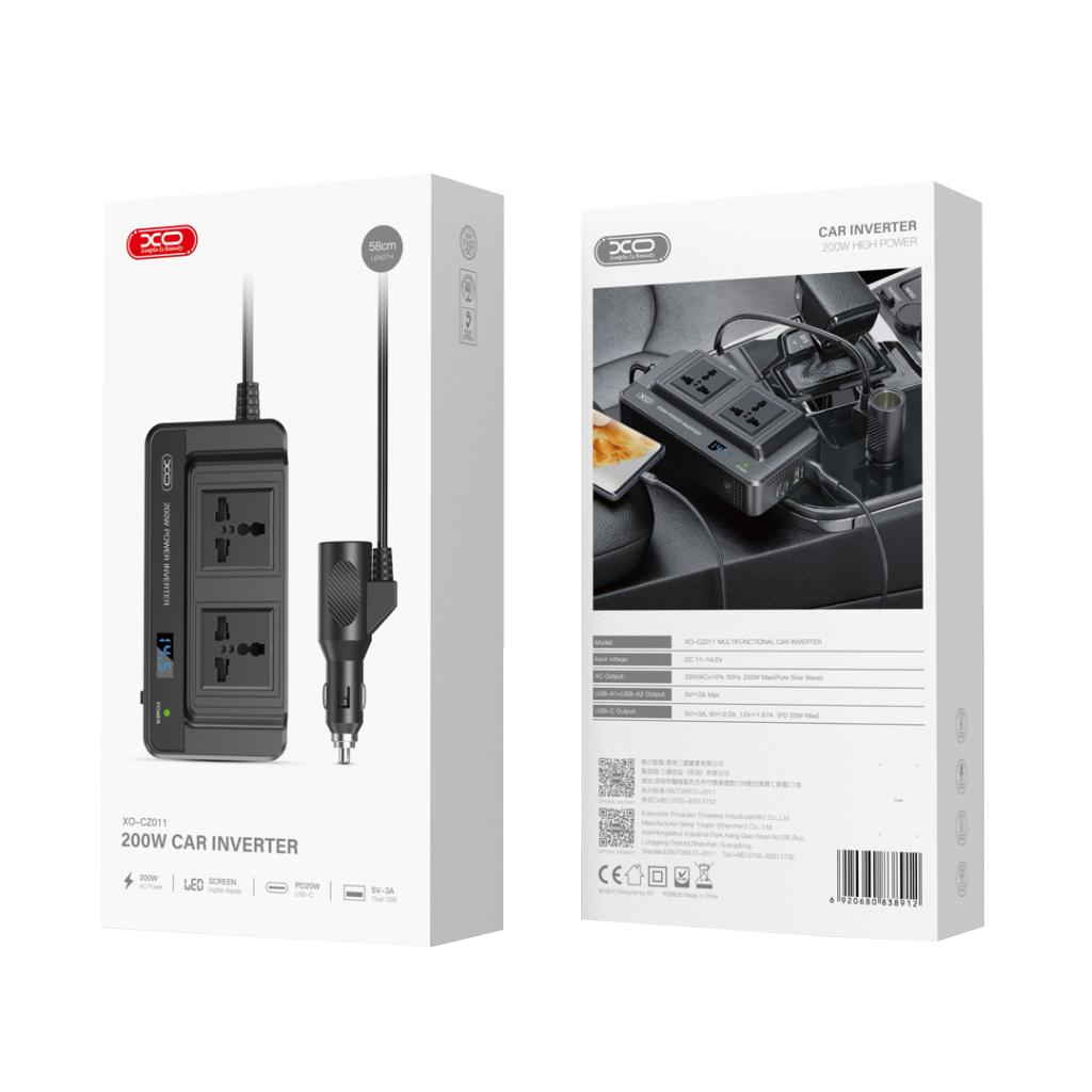 Convertisseur Électrique pour Voiture XO Design CZ011, 200W