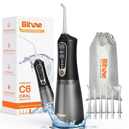 Bitvae C6 Oral Irrigator, Black Gold
