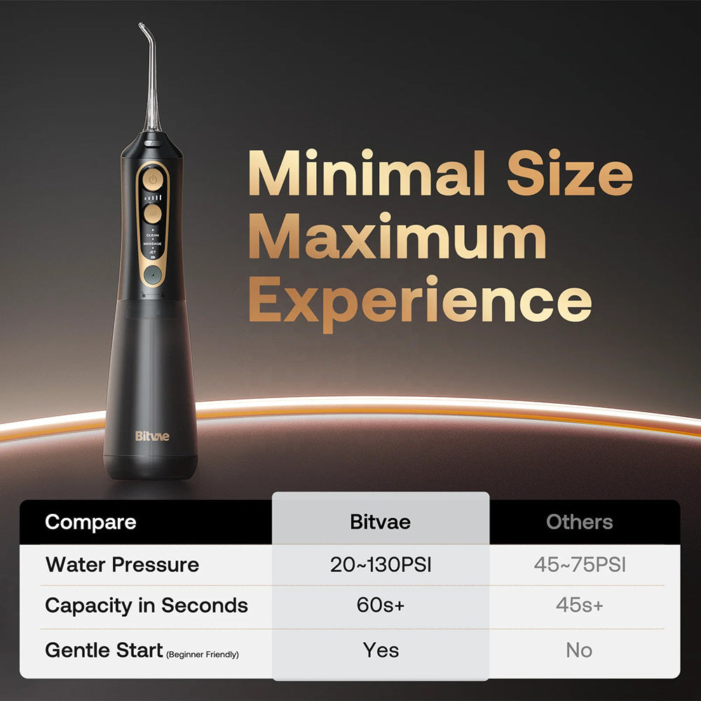 Bitvae C6 Oral Irrigator, Black Gold