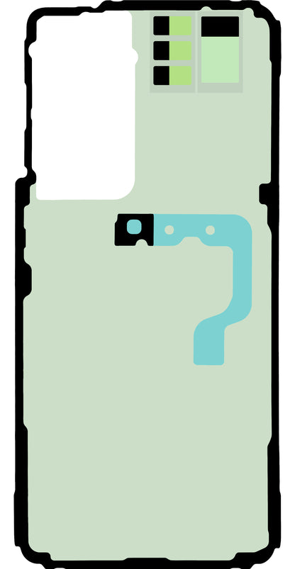 Klebeset für Akkudeckel Samsung Galaxy S21 5G G991, Service Pack GH82-24549A