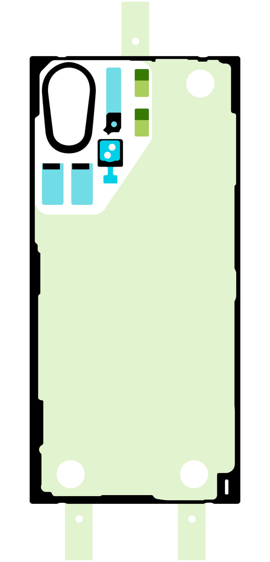 Kit Lijm Batterij Cover Samsung Galaxy S22 Ultra 5G S908, Service Pack GH82-27490A