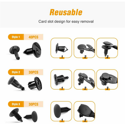 OEM Auto Clips / Klemmen Kit, 200in1