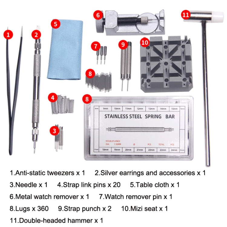 Instruments d'horlogerie OEM, 390in1 