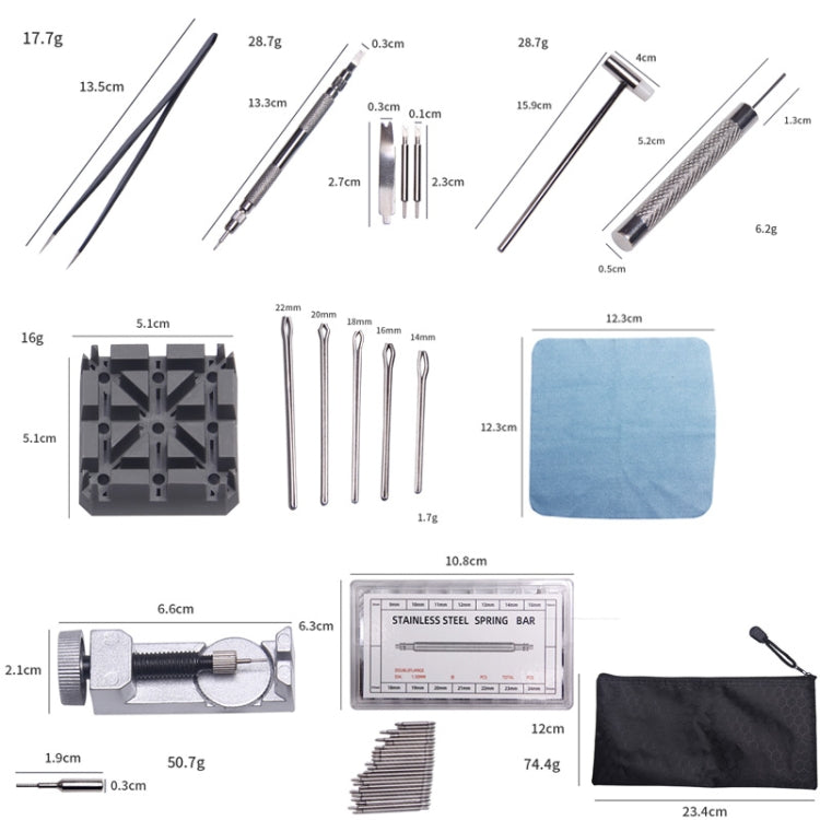 Instruments d'horlogerie OEM, 390in1 