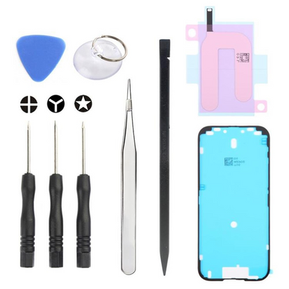 Kit de réparation Jiafa JF-8162 pour remplacement de batterie Apple iPhone 17, 9 en 1