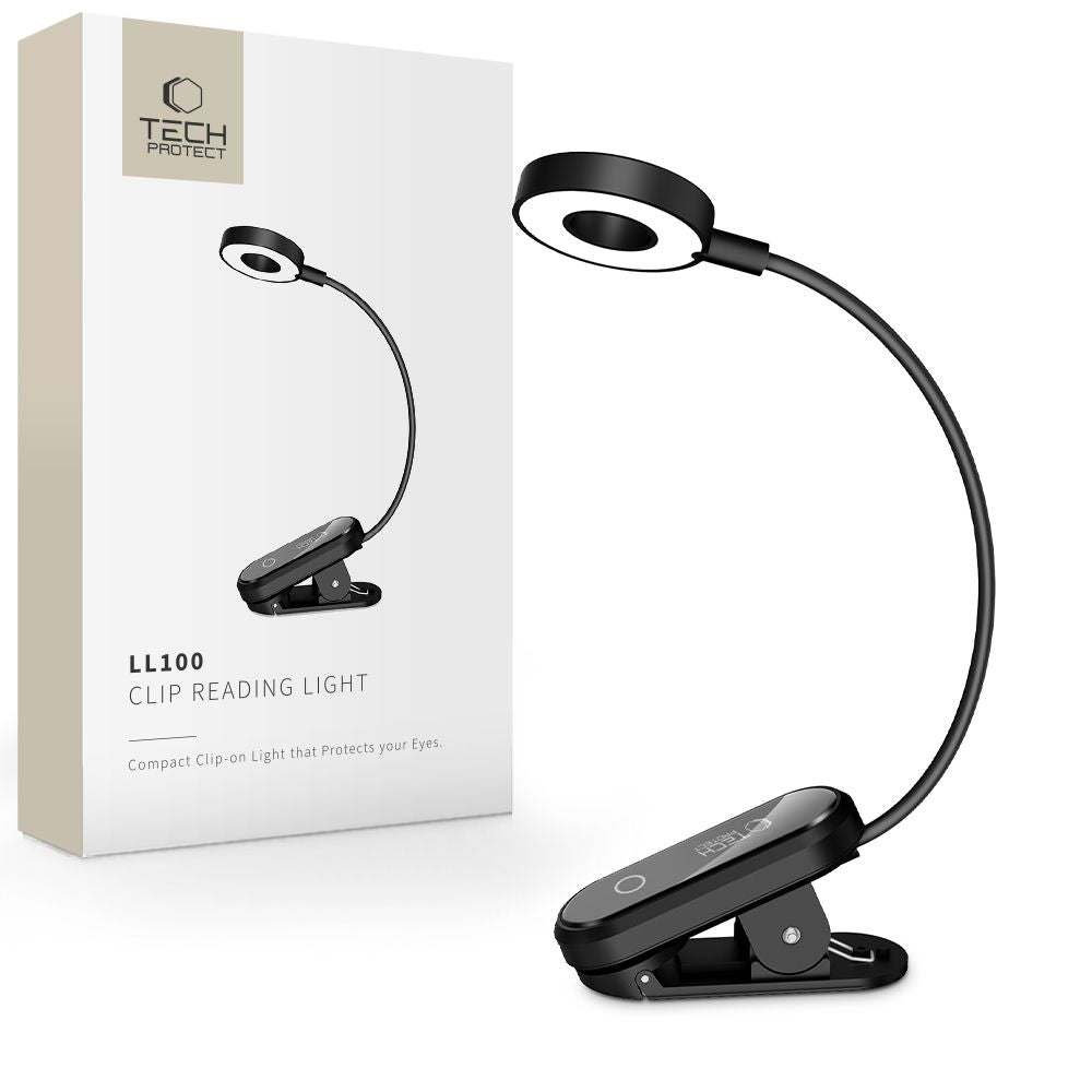 Tragbare LED-Lampe Tech-Protect LL100, Schwarz
