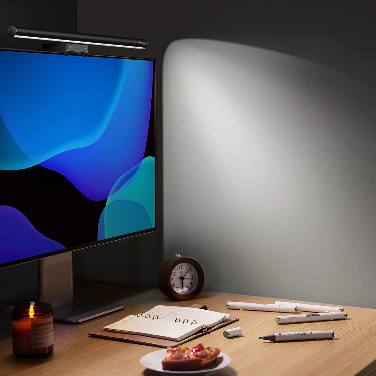 Baseus i-Wok2 Led Monitorlamp, 2700K - 6500K, Zwart DGIW000101