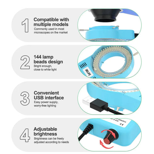 Lampe Relife RL-033M pour Microscope, Bleue