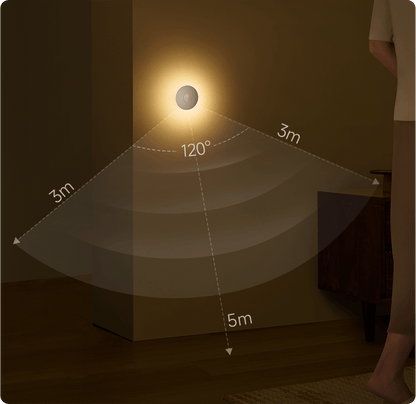 Lampe LED Veille Xiaomi Light 3, 2700K, Capteur, Blanche BHR8978GL