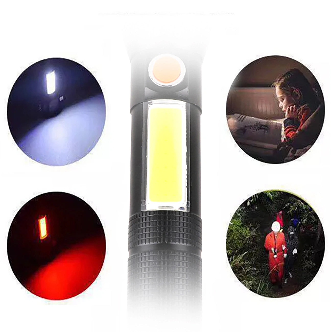 LED-zaklamp WZK WLR-31 3in1, 5W, 500lm