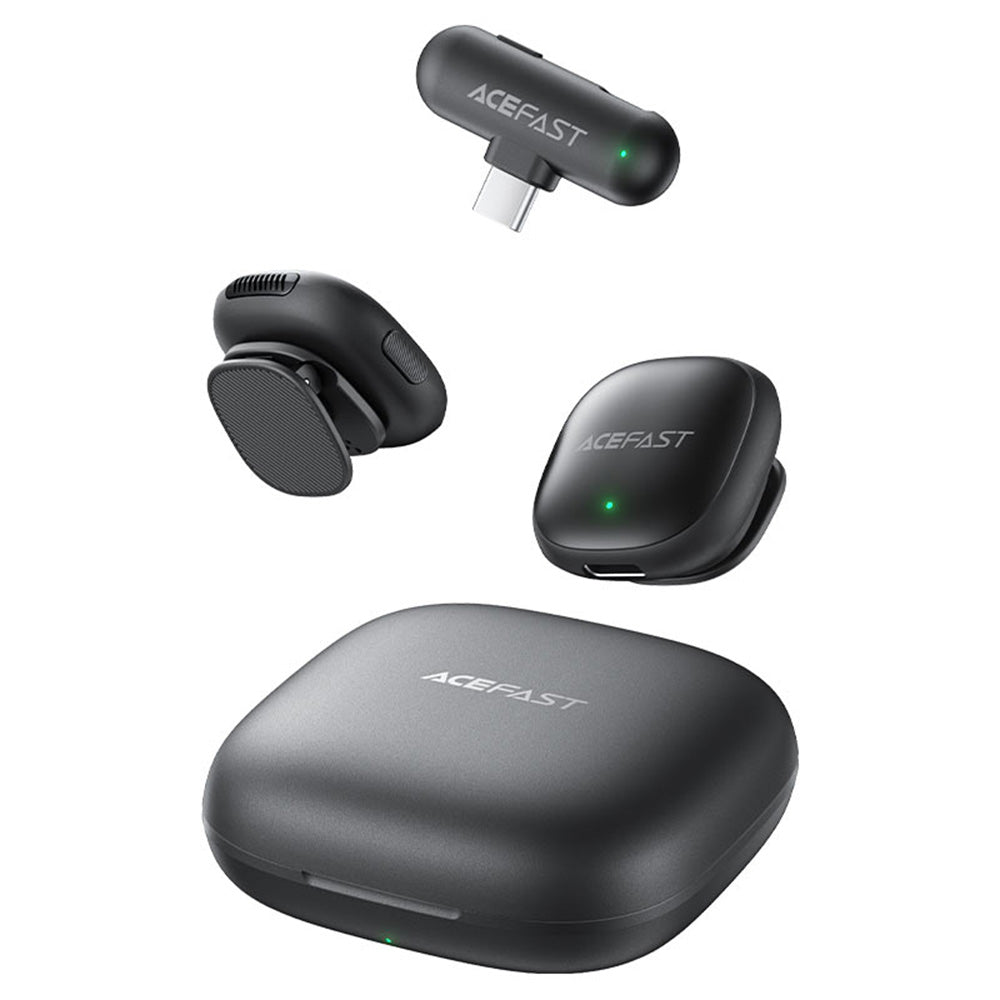 Lavallière Acefast R1, USB-C, Set 2 pièces, Noire