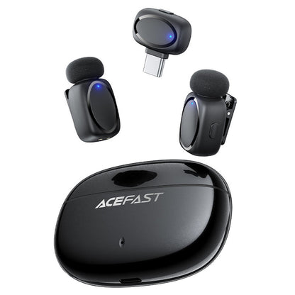 Lavallière Acefast R2, USB-C, Set 2 pièces, Noire