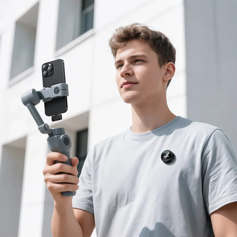 Lavaliermikrofon HOCO L21, Lightning, Schwarz