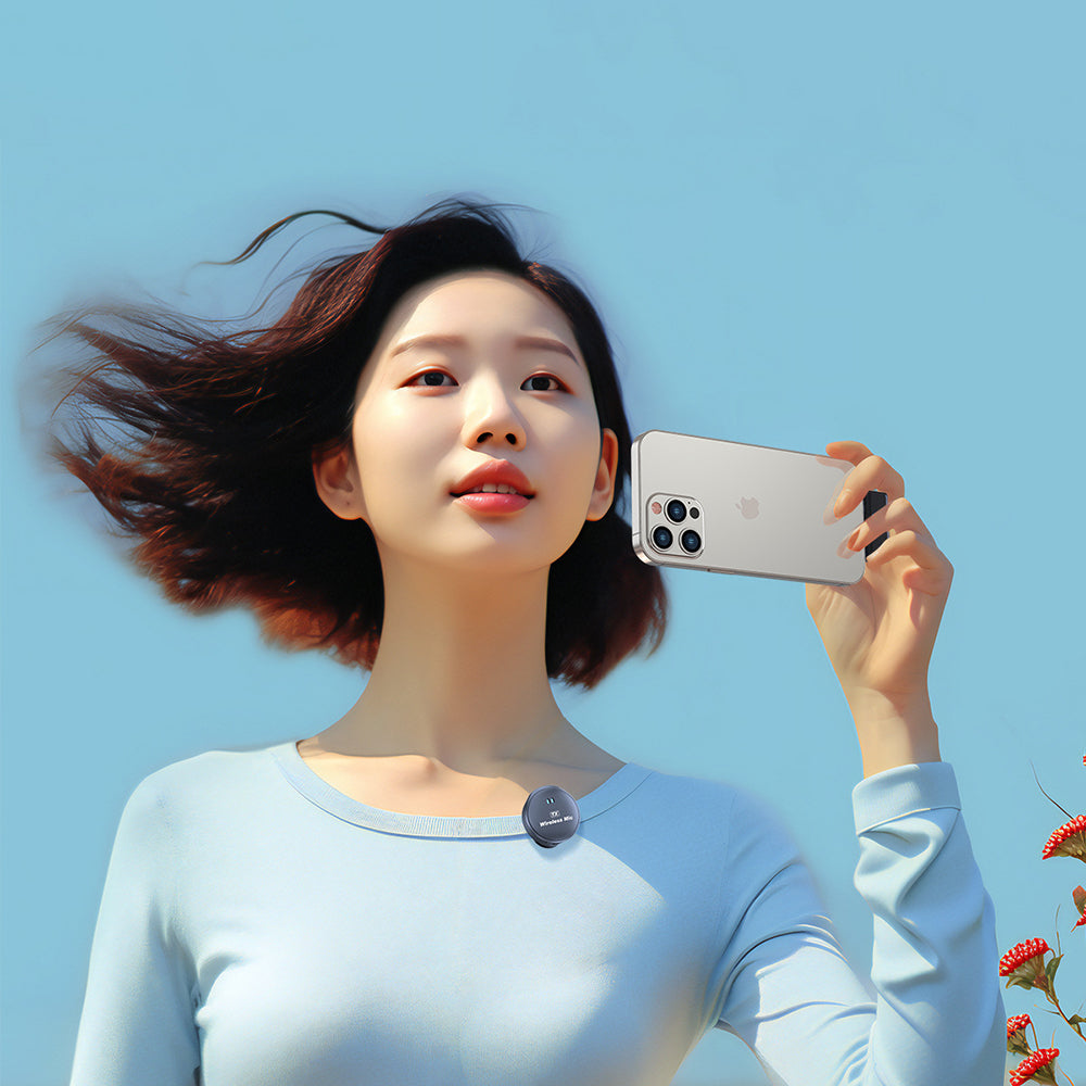 Lavalier Techsuit LW5, USB-C, Set 2 pièces, Noir