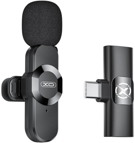 Lavalier XO Design MC13, USB-C / Lightning, Zwart