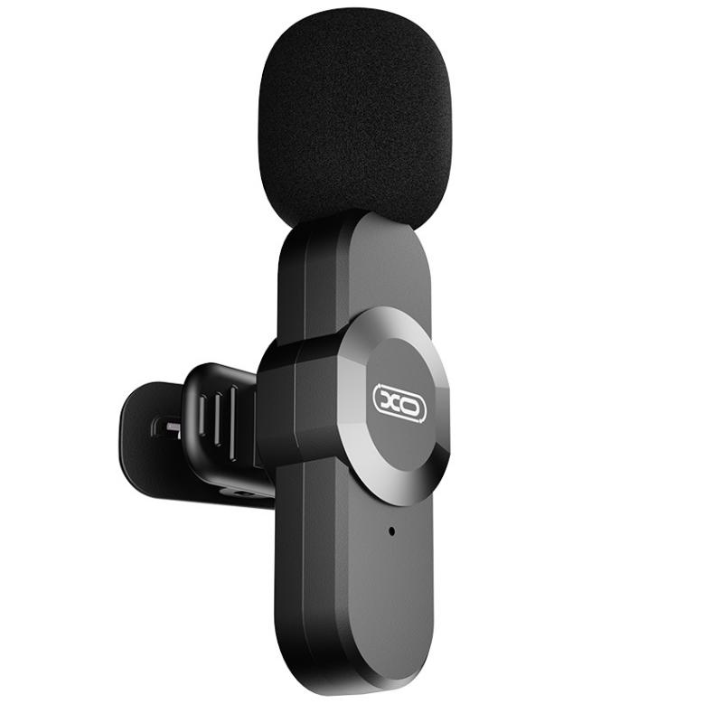 Lavaliermikrofon XO Design MC13, USB-C / Lightning, Schwarz