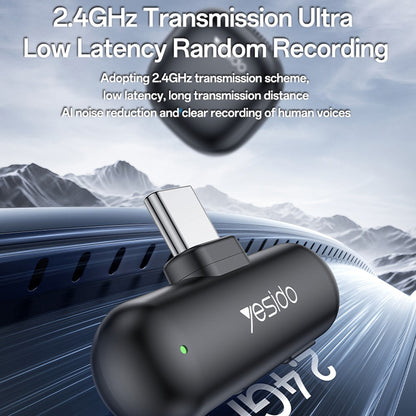 Lavallière Yesido KR20, Lightning, Set 2 pièces, Noire