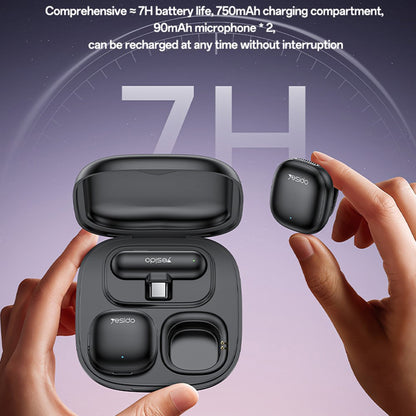 Lavallière Yesido KR20, Lightning, Set 2 pièces, Noire