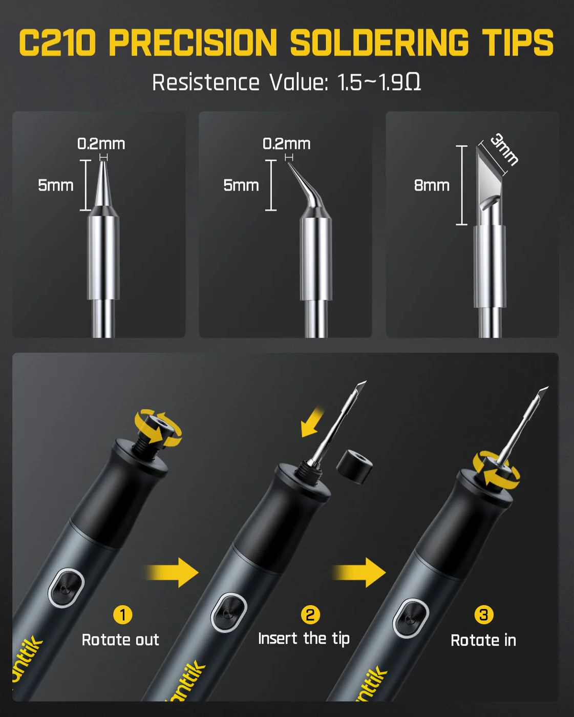 Lötkolben Fanttik T1 Max, 8in1