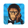 Mr. Monkey Glass Logo