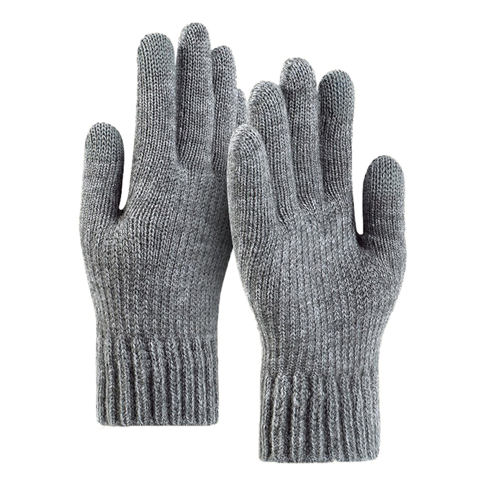 Gants d'Hiver Tactiles Unisex Techsuit ST0012, Taille 22cm, Gris Clair