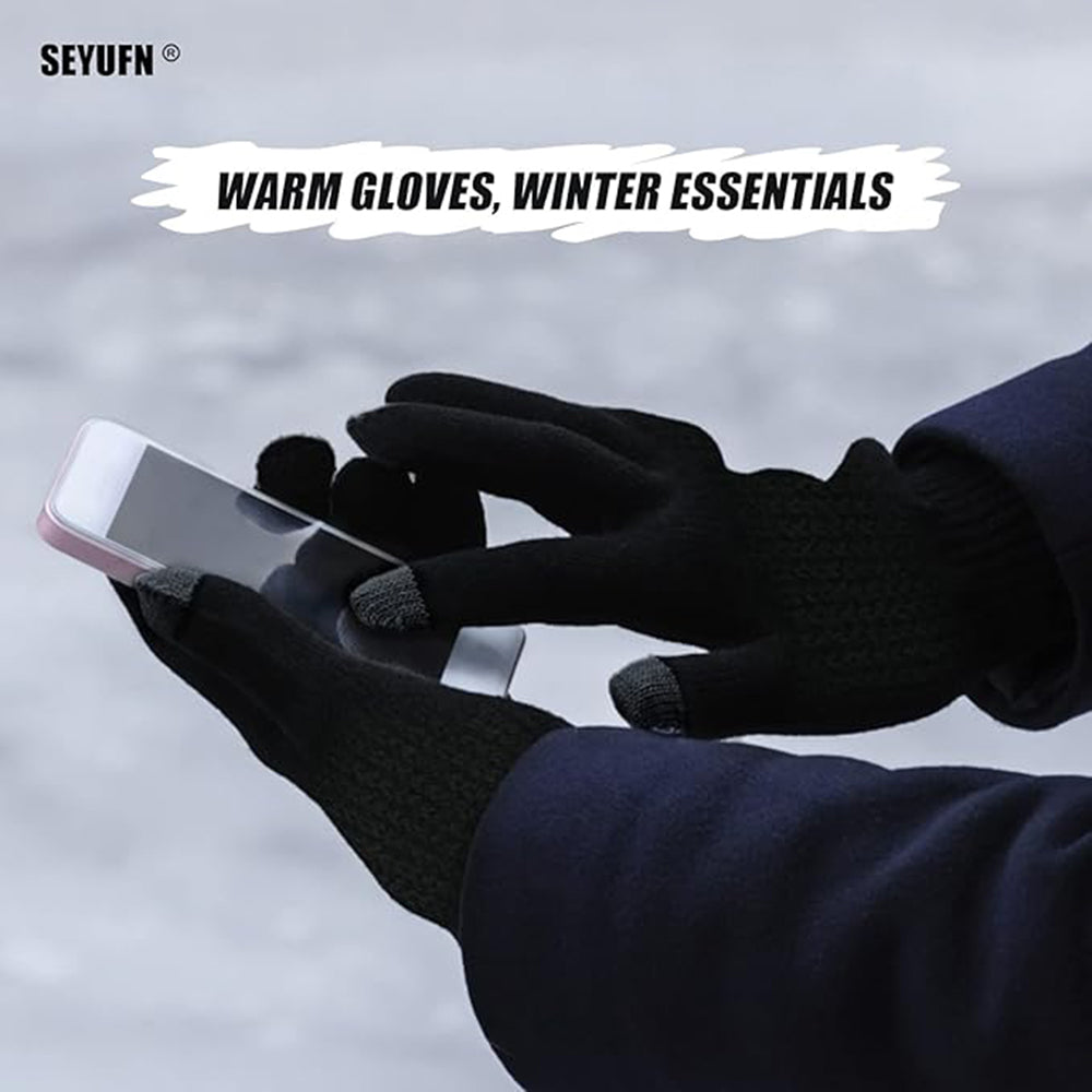 Gants d'Hiver Tactiles Unisex Techsuit ST0012, Taille 22cm, Gris Clair