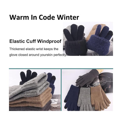 Gants d'Hiver Tactiles Unisex Techsuit ST0012, Taille 22cm, Gris Clair