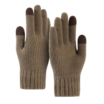 Gants d'Hiver Tactiles Unisexes Techsuit ST0012, Taille 22cm, Marron