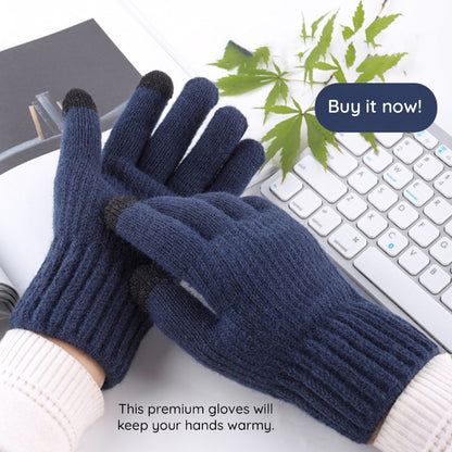 Gants d'Hiver Tactiles Unisexes Techsuit ST0012, Taille 22cm, Marron