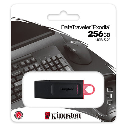 Extern geheugen USB-A 3.2 Kingston DT Exodia, 256Gb DTX/256GB