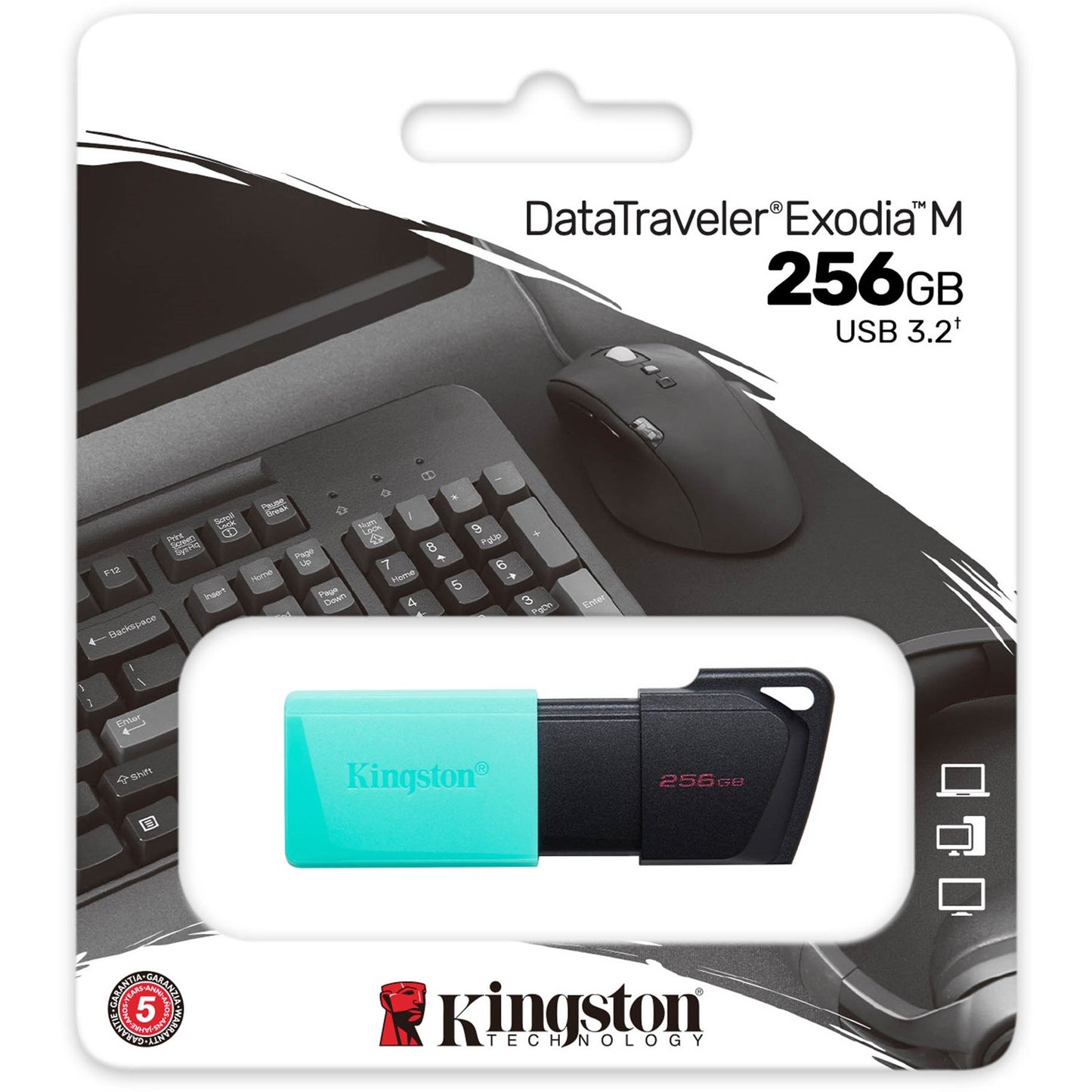 Mémoire externe USB-A 3.2 Kingston DT Exodia M, 256 Go DTXM/256 Go