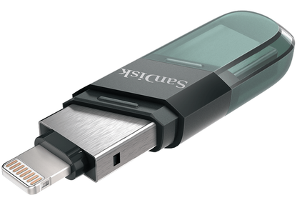 Mémoire Externe USB-A 3.1 / Lightning SanDisk iXpand Flip, 256Gb SDIX90N-256G-GN6NE