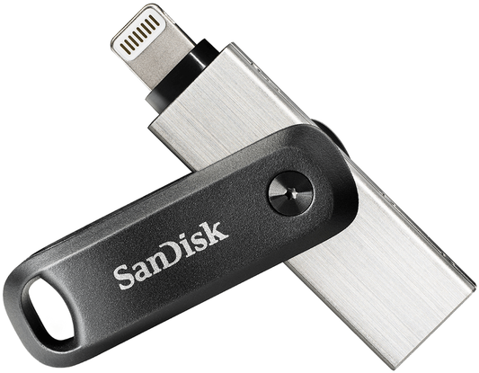 SanDisk iXpand Go External Memory USB-A 3.0 / Lightning, 128Gb SDIX60N-128G-GN6NE