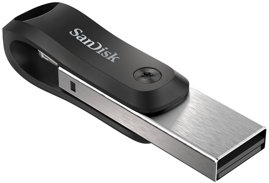 Mémoire Externe USB-A 3.0 / Lightning SanDisk iXpand Go, 256Gb SDIX60N-256G-GN6NE