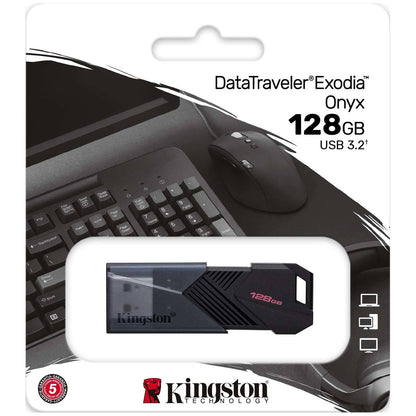 Kingston Exodia Onyx USB-A 3.0 Extern Geheugen Kingston Exodia Onyx, 128Gb DTXON/128GB 