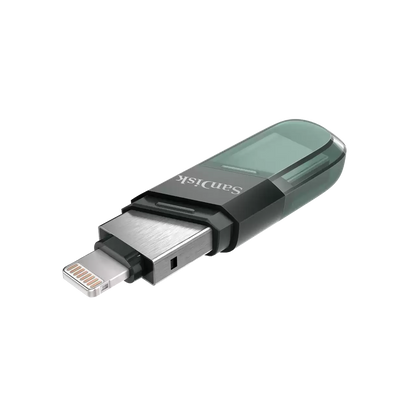 Mémoire Externe USB-A 3.0 / Lightning SanDisk iXpand Flip, 128Gb SDIX90N-128G-GN6NE