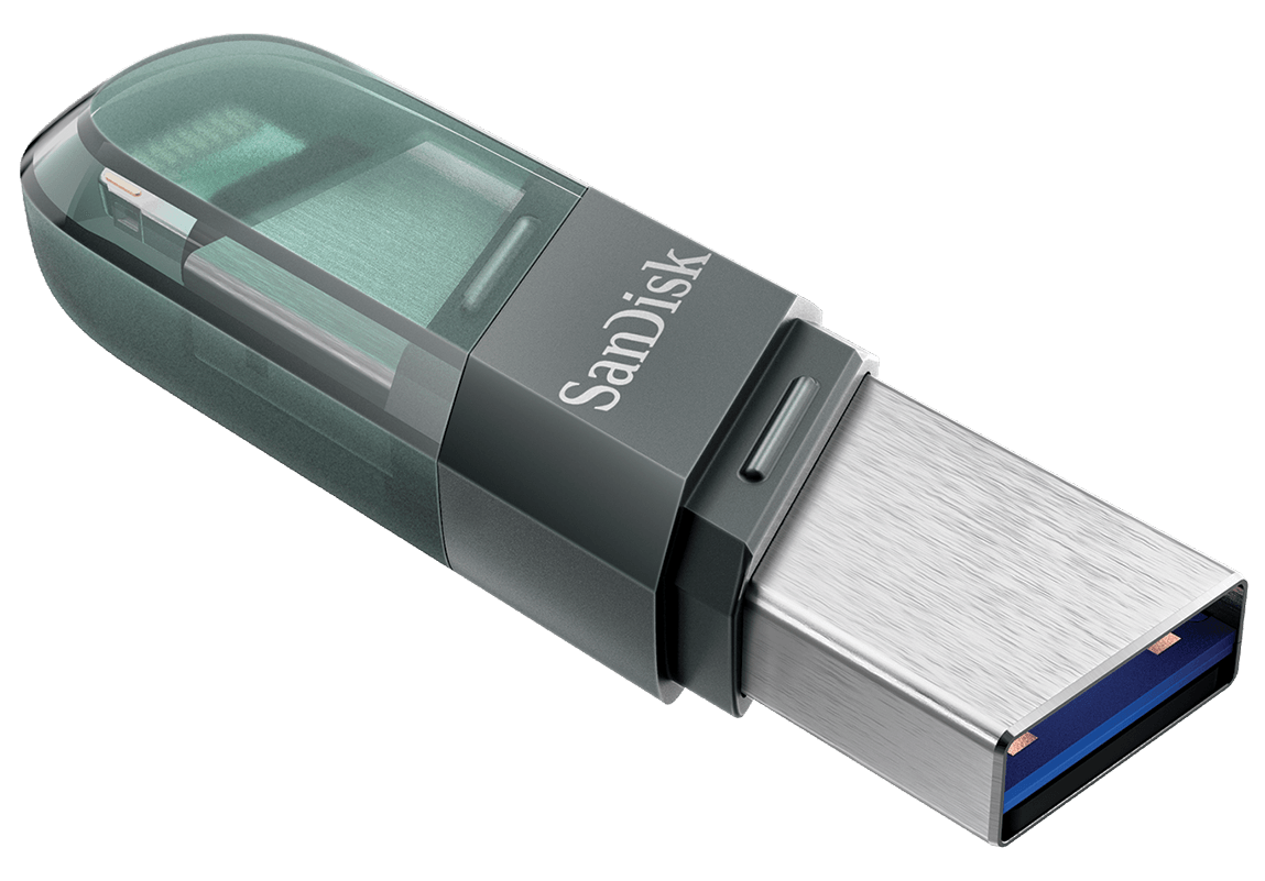 Mémoire Externe USB-A 3.1 / Lightning SanDisk iXpand Flip, 256Gb SDIX90N-256G-GN6NE