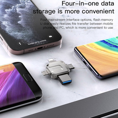 Mémoire Externe USB-A 3.0 / Lightning / USB-C / microUSB Yesido FL15, 64Gb